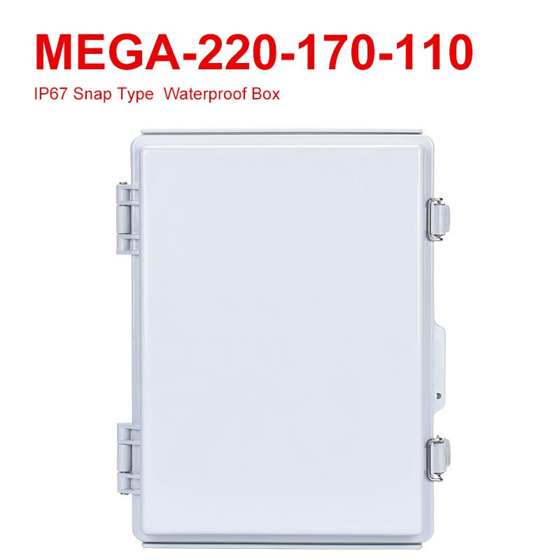 ABS Waterproof Enclosure IP67 Plastic Box Electrical Wire Junction Housing Outdoor With buckle Hasp Electronic Project Case: Visible / 220-170-110