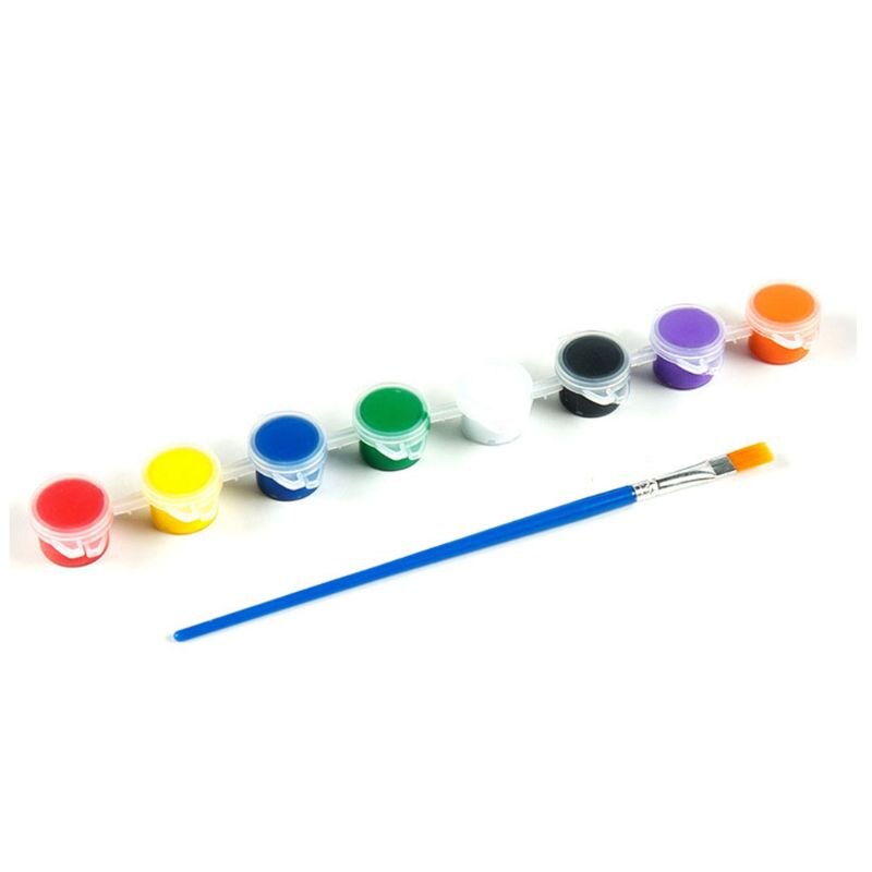 1 Set 3ml/5ml Hand-painted Acrylic Paint Children Safe Painting Pigments Kindergarten DIY Art Graffiti Pigment Set: Yellow