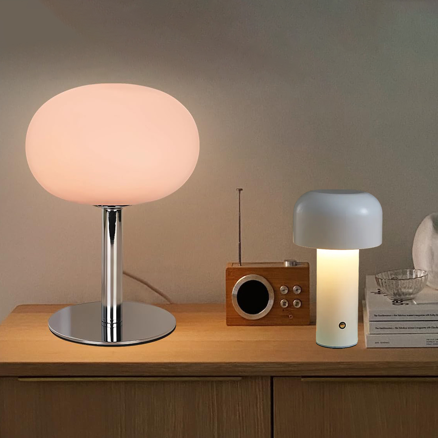 Italiaanse Bedlampje Slaapkamer Lollipop Decoratieve Tafellamp Lichtpunt Eenvoudige Woonkamer Studie Decor Thuis Bureaulamp