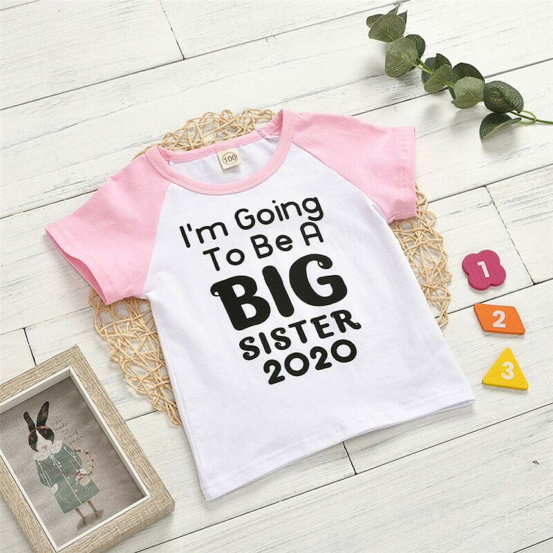 Big Brother Sister Baby Boy Girls Cotton T-Shirt Tops Summer Fashion Casual Soft Letter Print Loose Toddler Infant T-Shirt