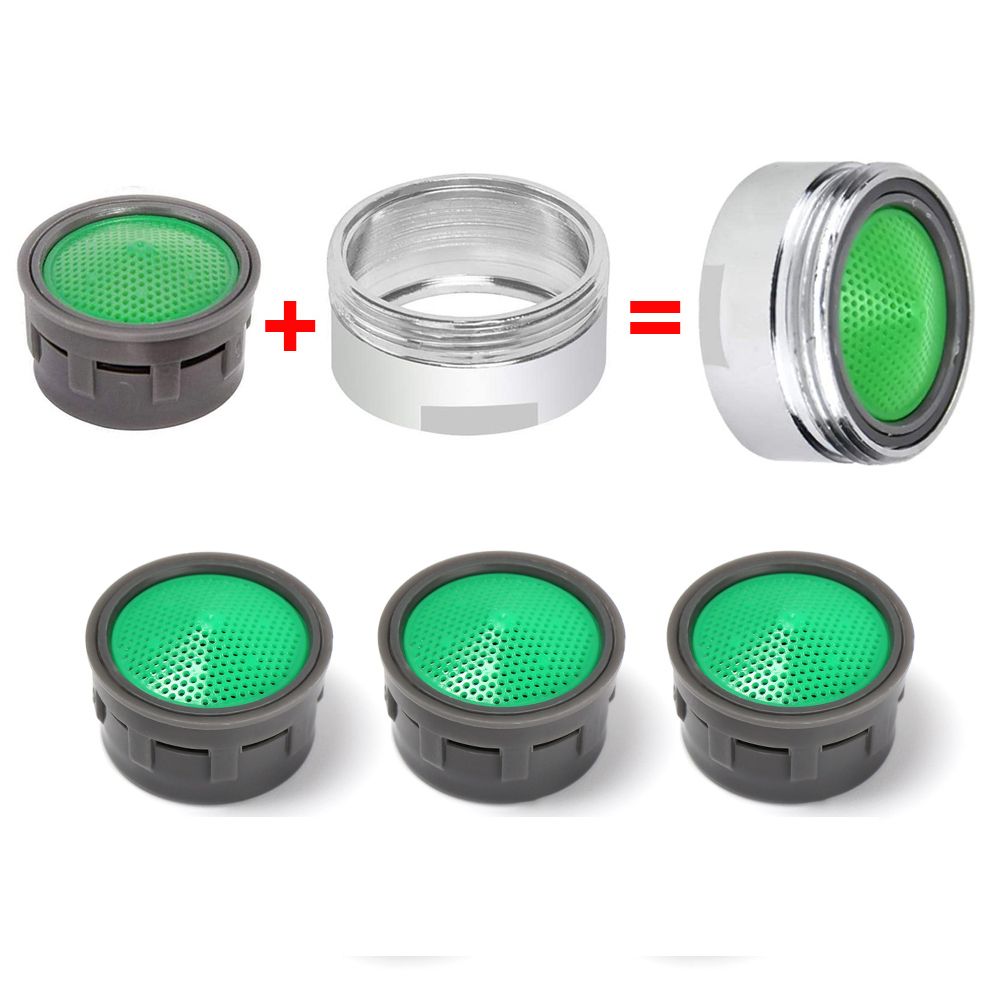 1/2/5 Stuks Kraan Beluchter Vrouwelijke Draad Mondstuk Filter Waterbesparende Adapter Abs Bubbler Binnenkern Badkamer Keuken Kraan Onderdelen