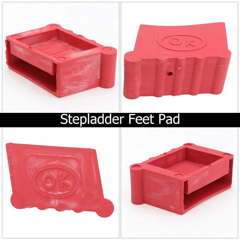 2Pcs Voedsel End Cover Trapladder Skid-Proof Pads Voeten Rubber Cover Ladder Voedsel Cover Trapladder Voeten Pad Voor garage Ladder Thuis