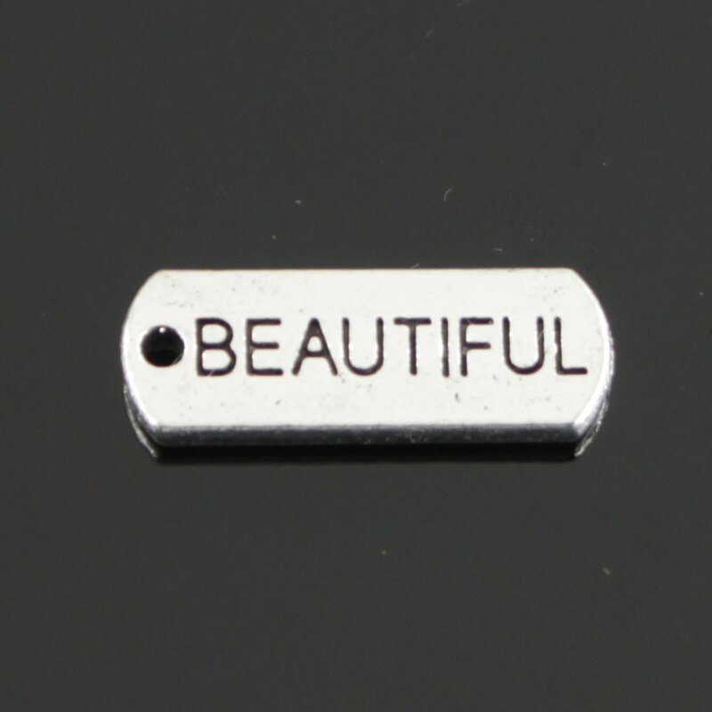 10 stücke Charms für immer glauben hoffen brave liebe gesegnet glauben traum fearless familie 21x8mm Tibetischen Silber DIY antike Anhänger: beautiful
