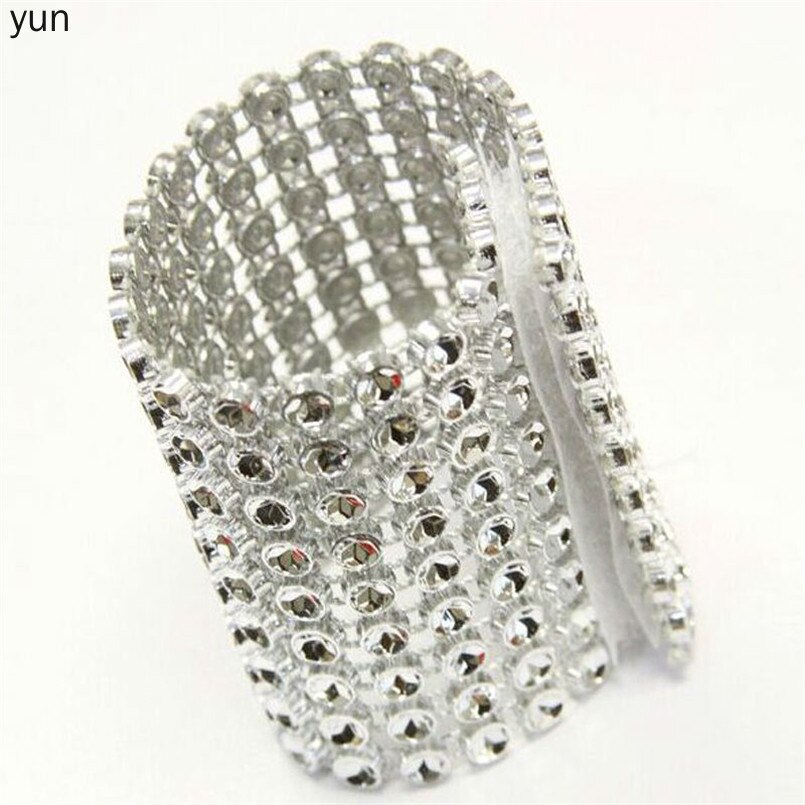 50 Uds. Y sillas para servilletas de anillos, hebillas Multicolor para decoración de fiestas, eventos, artesanías, lazos de diamantes de imitación, soporte hecho a mano, suministros de boda 8Q