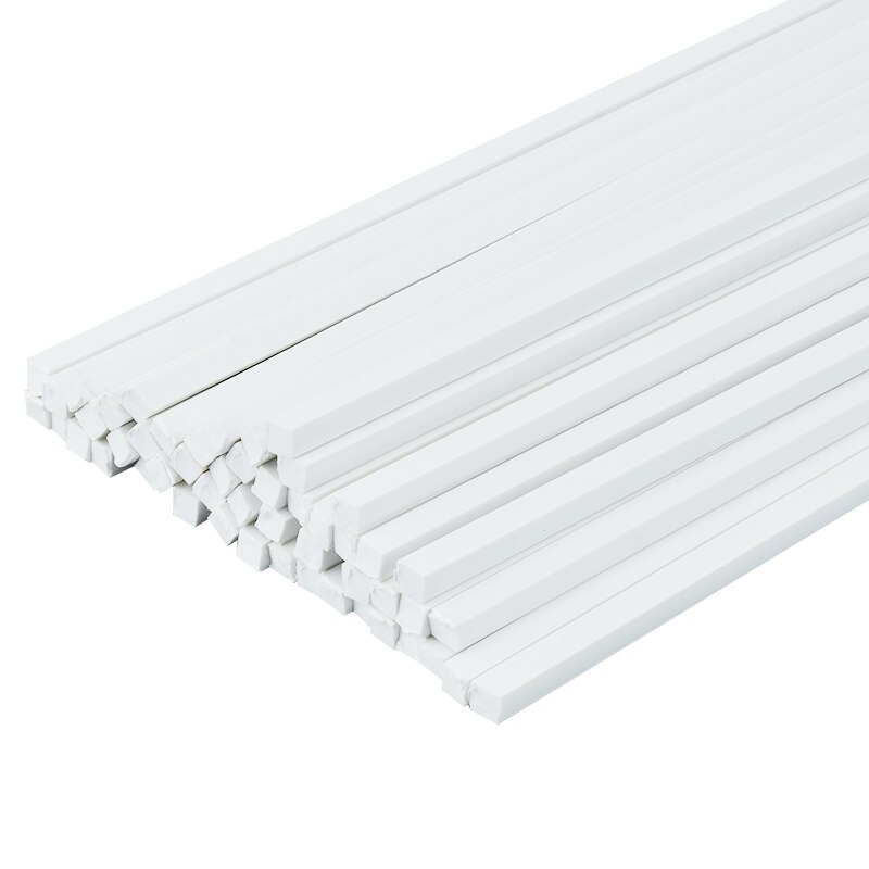 50pcs ABS solid square sticks DIY manual construction sand table model of ABS model transformation of solid rods diorama