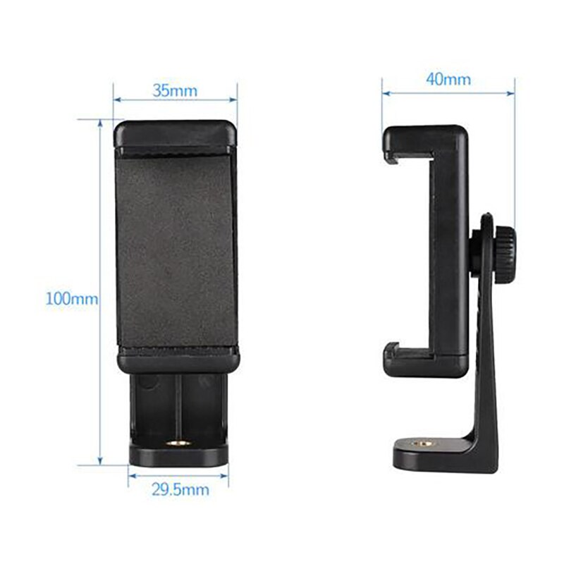 Uniwersalny statyw do telefonu profesjonalny aparat do nagrywania wideo stojak fotograficzny do Xiaomi HUAWEI IPhone aluminiowy Tripode podróżny: Small live clip