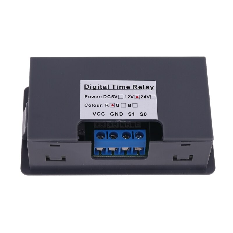 5-24VDC 110V-220VAC LED Display Digital Time Delay Relay Module Timing Delay Cycle Timer Relay Control Switch Time Relay Module