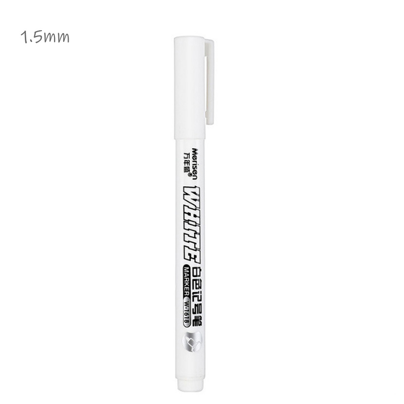 1/2/5 Stuks Olieachtige Witte Marker Pen 3.0Mm Olieachtige Waterdichte Witte Gel Pennen Schrijven Tekening Graffiti Briefpapier Wrting Schoolbenodigdheden: Mixed Color