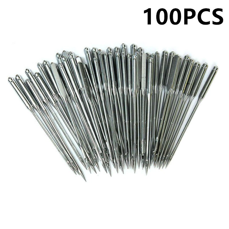 50Pcs Needles Gold Tail Multi-Size Side Opening Stainless Steel Darning Needle Hand Sewing Needles Embroidery Tool Diy Needle: 100pcs