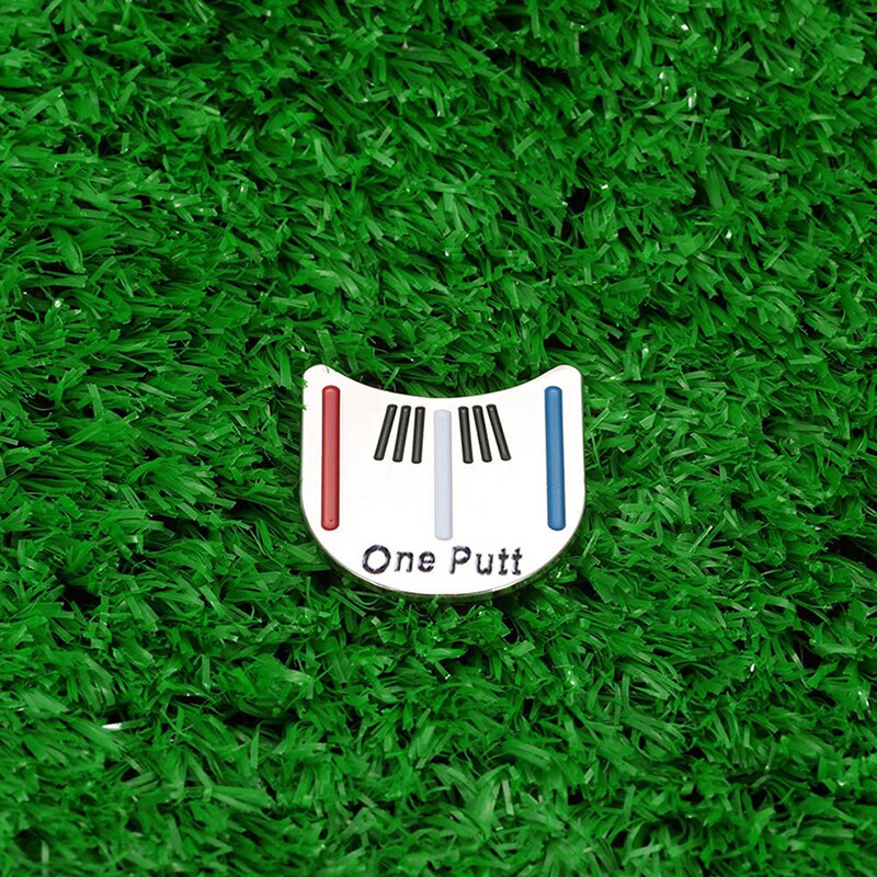 1Pcs Putt Golf Putting Alignment Aiming Tool Ball Marker With Magnetic Hat Clip K9P1