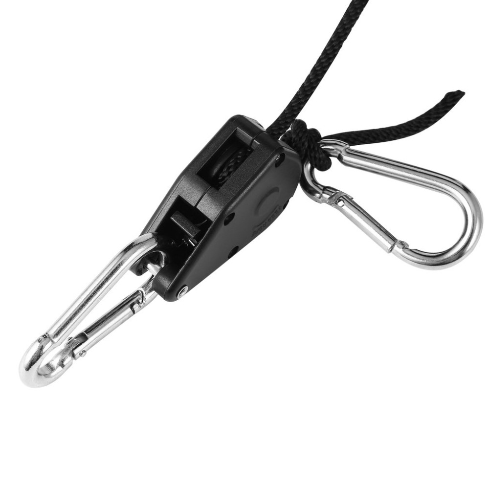 150lbs Reflector Hangers Load 1/8 Grow Light Rope Ratchet Lights Lifters for Reflector Hood Aquarium LED Plant Grow Tent