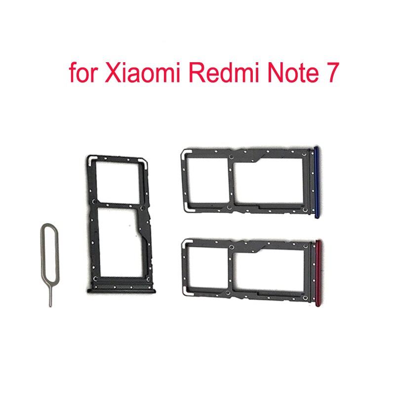 For xiaomi redmi note 7 telefon sim-kort skuff adapter for xiaomi note 7 originalt hus micro sd kort skuff holder erstatning