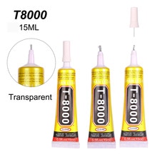 4Pcs 15ML Super Touch Screen T8000 Textile Cloth Liquid Glue Metal Fabric Glass T-8000 Epoxy Resin Adhesive Wood Transparent LCD