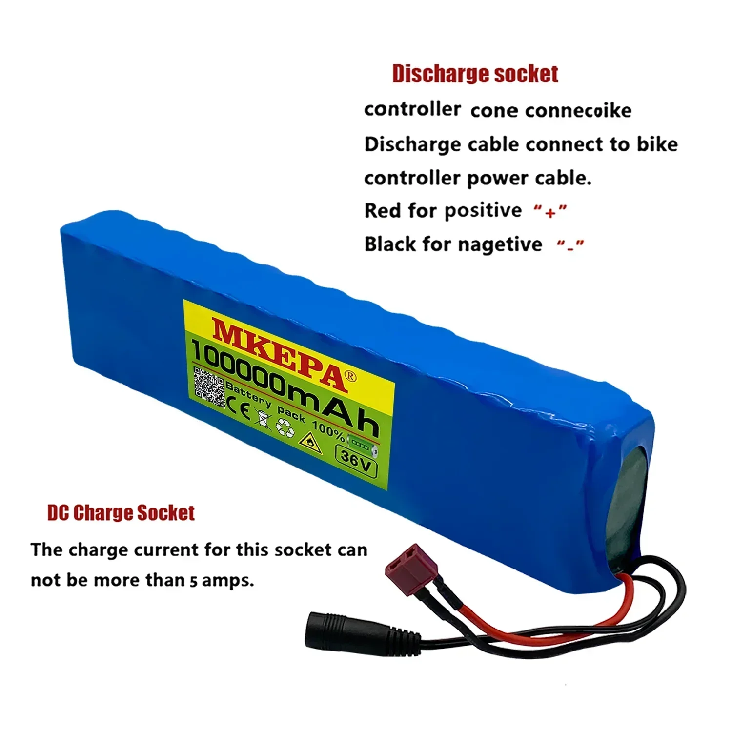 36V 100Ah 18650 akumulator litowy wielokrotnego ładowania 10S3P 1000W zmodyfikowana moc rower skuter pojazd elektryczny z BMS