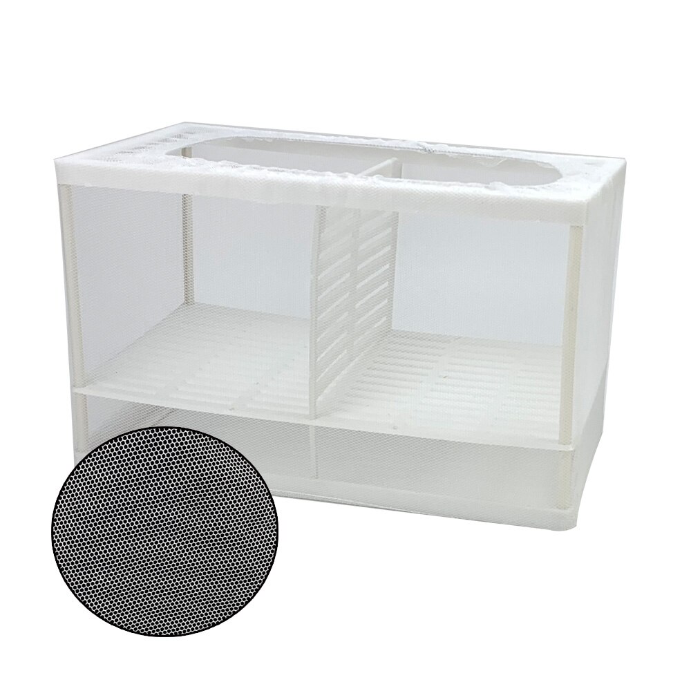 Boîte d'isolation pour poissons d'aquarium, petit bol pour poissons d'élevage filet d'isolation pour bébés, incubateur pour Betta: White CHUgrande