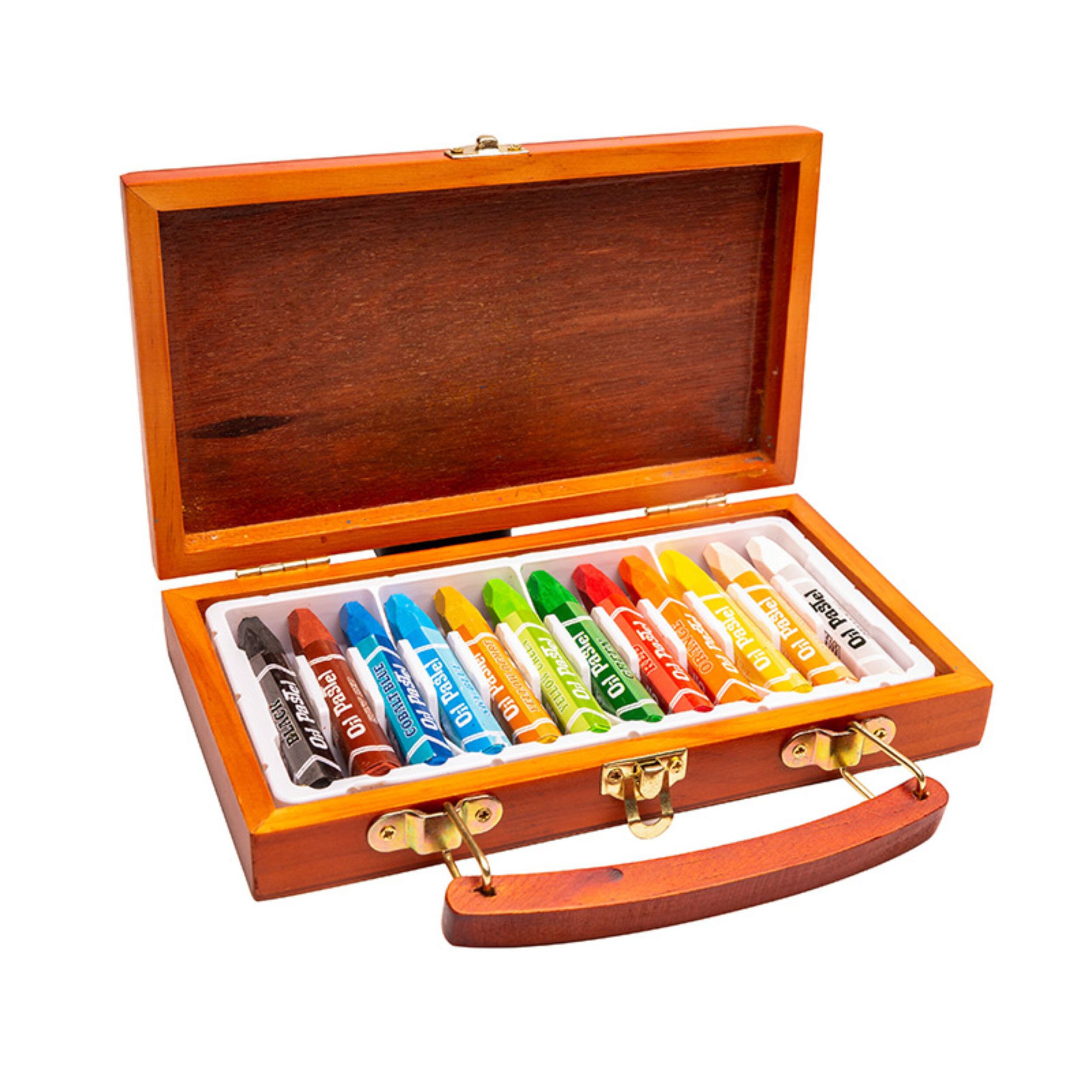 Children's Drawing 12 or 24 Oil Pastel Crayons Stationery Set: 12 color crayons