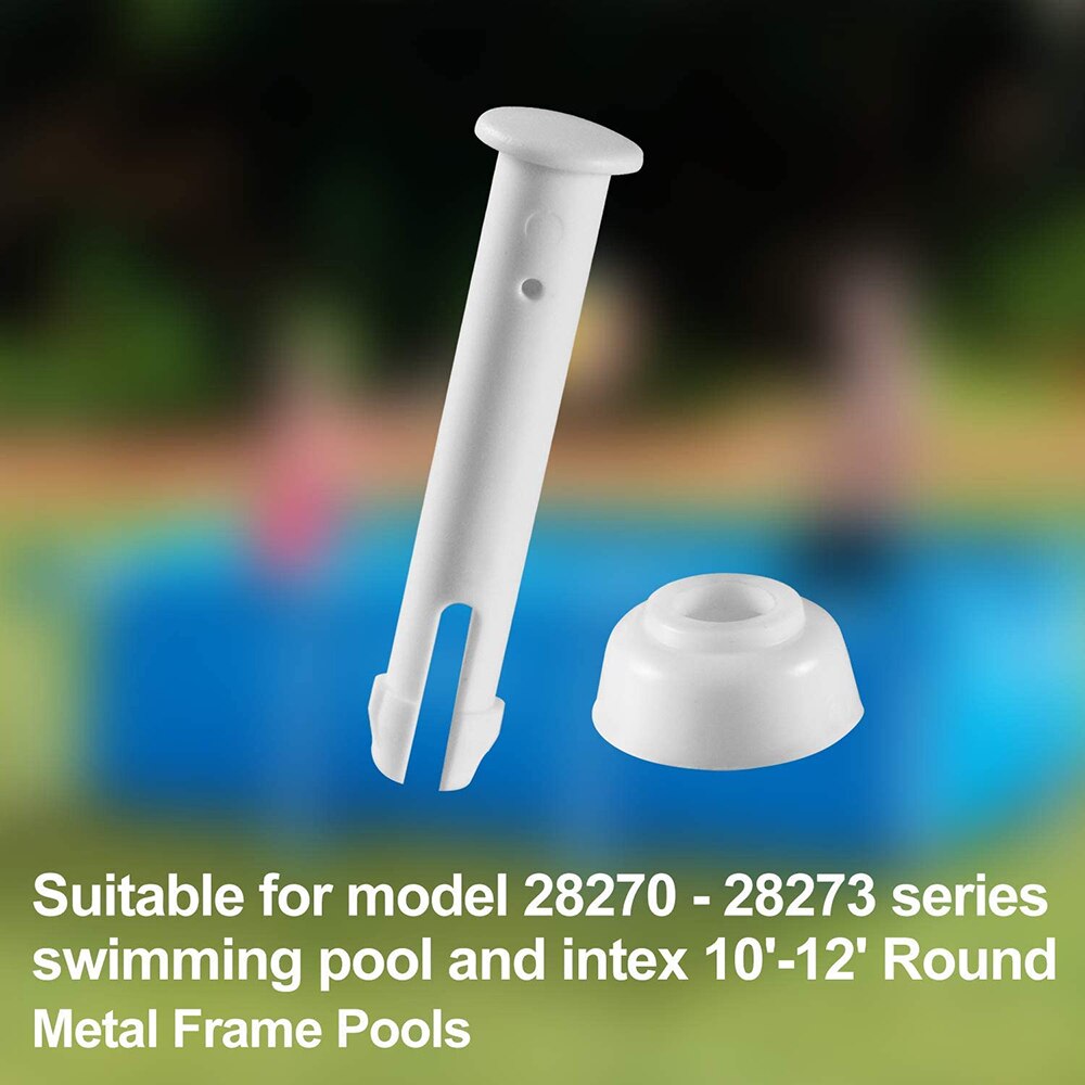 12 stk 2.36 tommer plast pool fælles stifter ekstra gummitætninger pool udskiftningsdele pool tilbehør hætte svømning dele hætte værktøjer