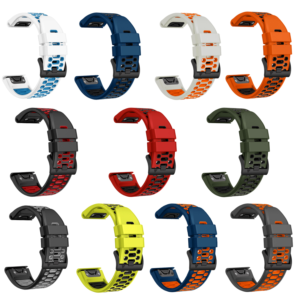 22 26Mm Siliconen Horlogeband Voor Garmin Fenix 7/7pro/7x/6x/6 Pro/5x/5 Plus/Epix/Voorloper Polsbandje Vervangbare Armband