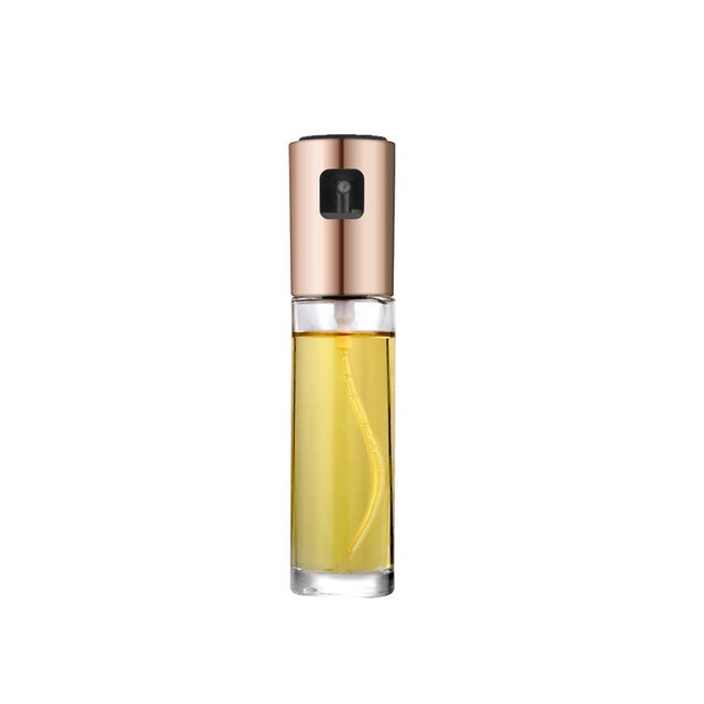 Stainless Steel Olive Oil Spray Bottle Kitchen Gadgets Portable Oil Pot Sprayer BBQ Cookware Tools Household Accessories Sets: Rose Gold