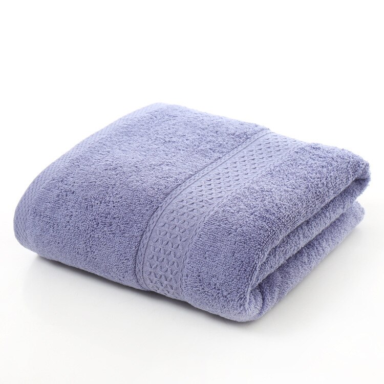 Badhanddoek Plain Japanse Puur Katoen 70*140Cm Zachte Vierkante Handdoek Badkamer Dubbele Handdoek Dik Haar Handdoek Machine wasbaar: Dark purple