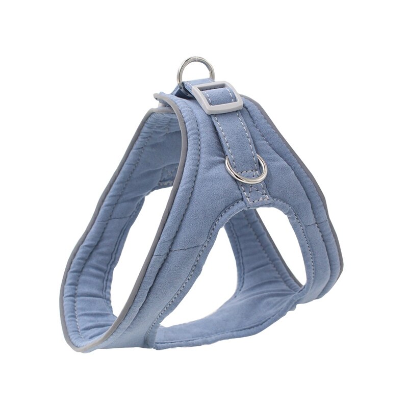 Coleira para treinamento de cães pequenos, coleira peitoral ajustável para cachorros e gatos coleira do gato: Cinza / S