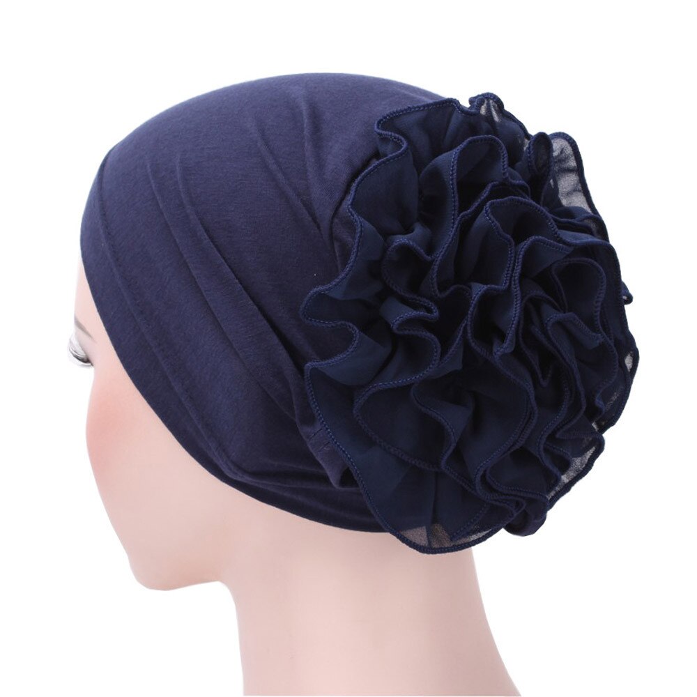 Las nuevas mujeres de encaje Floral sombrero turbante India tapa musulmana sombreros redecilla gorra de quimio capó de flores gorro para mujer 902: NY