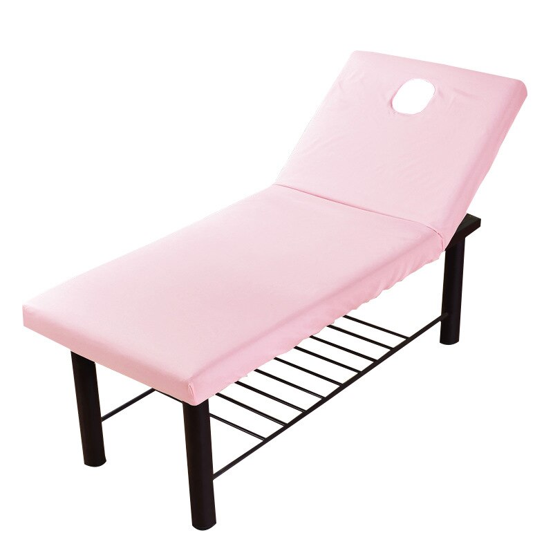 190X70Cm Cover Voor Schoonheid Massage Elastische Spa Bed Tafel Salon Couch Bedding Schoonheid Bed Schoonheid Massage Fysiotherapie bed Cover: Roze