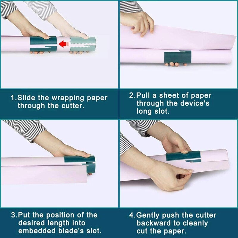 6PCS Christmas Paper Cutter Wrapping Paper Cutting Tool Paper Cutter Christmas Paper Cutter