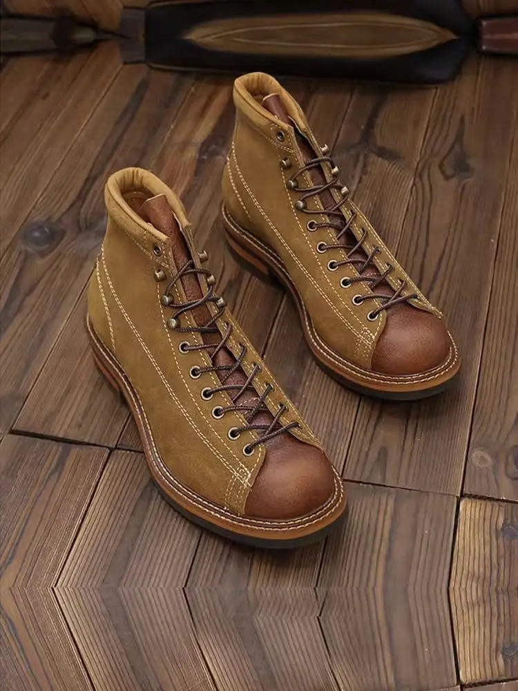 hoch-oben-Stiefel für Herren, kurzes Gesicht, Arbeitsschuhe, Radfahren, Moto-Stiefel, Fallschirmjäger, kurze Stiefel, Reiten, Motorradfahrerstiefel