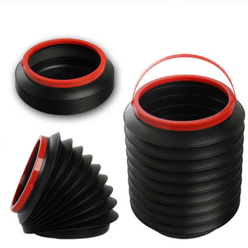 Portable Telescopic Water Bucket Plastic Folding Car Trash Bin Retractable Household Cleaning Container Outdoor Camping Supplies