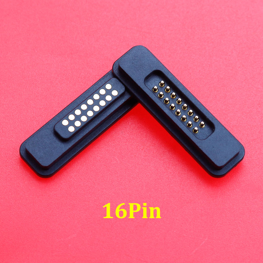 1Pair 13/14/15/16/17/18/19/20Pin Waterproof Magnetic Pogo Pin Connector 2A Male Female Pogopin Spring Loaded DC Power Socket: MULTI