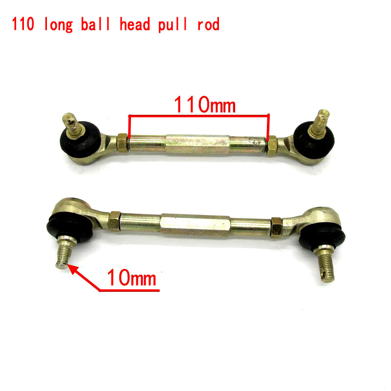 Tige de fixation pour arbre de direction M10 | 100MM-190MM, Joint de rotule pour 4 roues, accessoires de modification pour kart ATV Quad 50cc-250cc: 110MM
