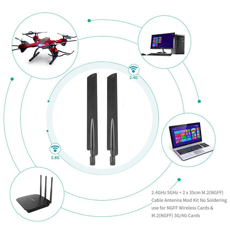 2,4 ghz 5g 5,8g Antenne Drahtlose WIFI SMA Stecker Dual Band 2,4G Booster Universal Verstärker 10 dbi Antenne WLAN Router