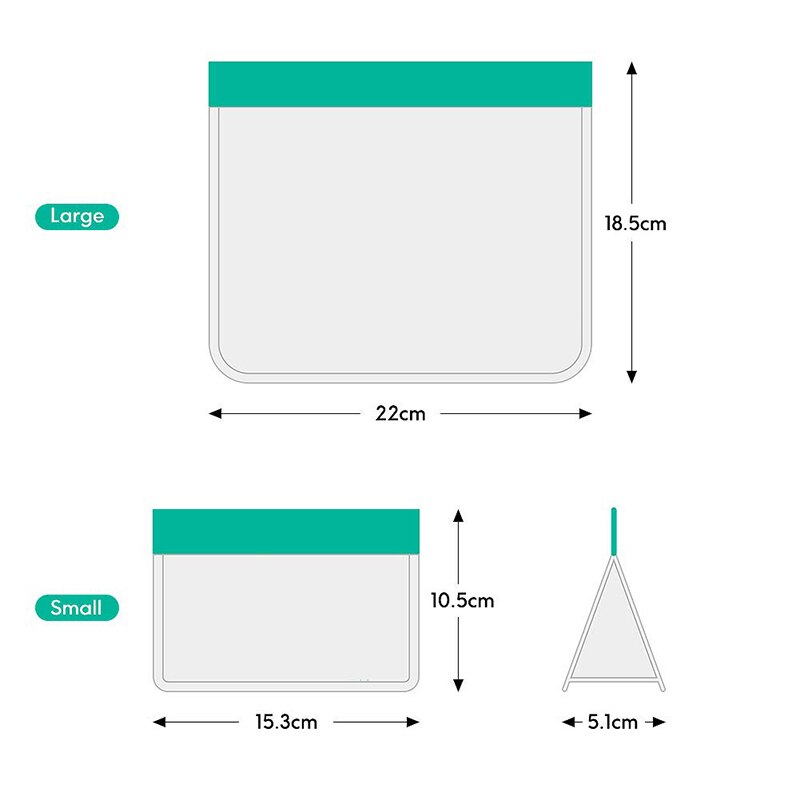 Sacos de armazenamento de alimentos, recipientes de peva conjunto de bolsas frescas de silicone com zíper reutilizáveis para almoço e frutas, congelar, tigela e copo de vegetais