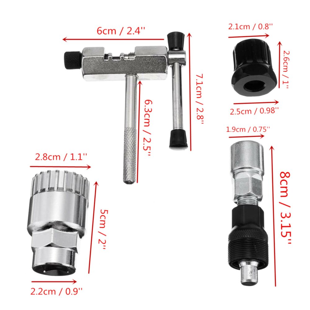 Bike mtb repair tool kit mtb crank extractor chain breaker cassette bottom bracket remover