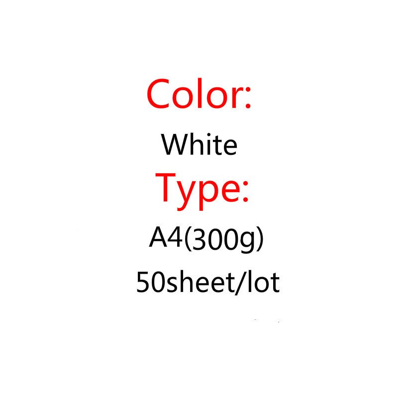 A4/A3/4K/8K Black/white Hard Card Paper DIY Upscale Children Handmade Copy Paper: B