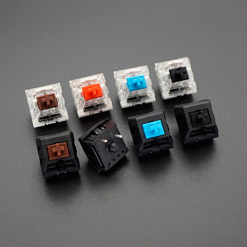 Kailh Mechanischer Tastaturschalter RGB SMD Schwarz verrotten Braun Blau Weiß Kasten Staubdichte Tastatur DIY Geeignet für Kirsche MX-Schalter