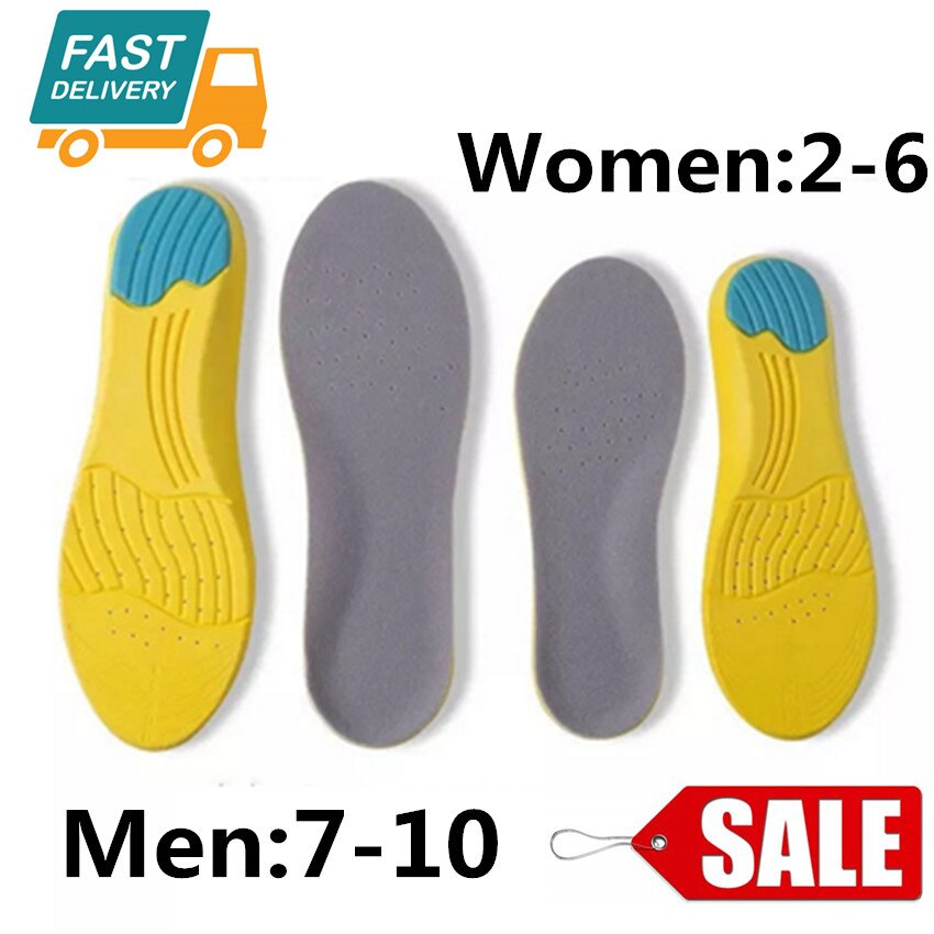 Inlegzolen voor Schoenen Memory Foam Zweet Absorptie Sport Running Gym Fitness Pijnbestrijding Medium Grote Inlegzolen Grey Kleur Mannen Vrouwen