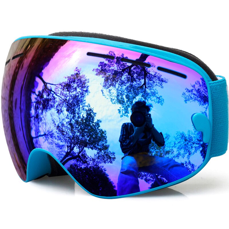Óculos de esqui para crianças, óculos para meninos e meninas, proteção uv/neve, multi cores/duplo, anti-neblina, snowboard, ski