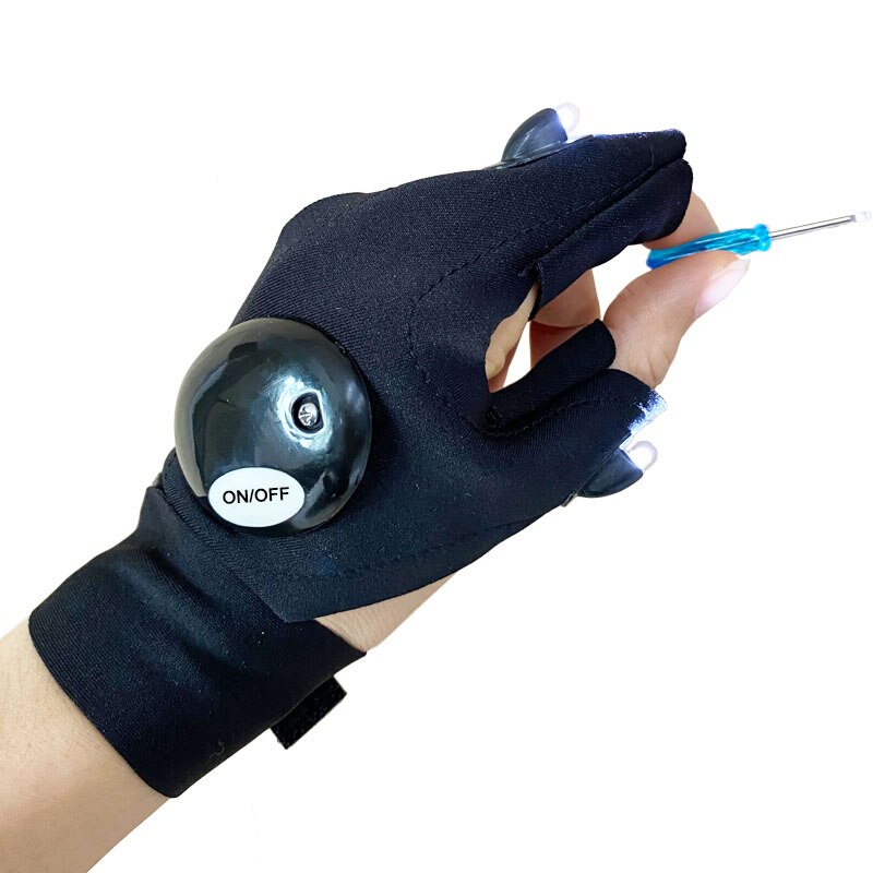 Night maintenance lighting tool 2 - finger LED gloves