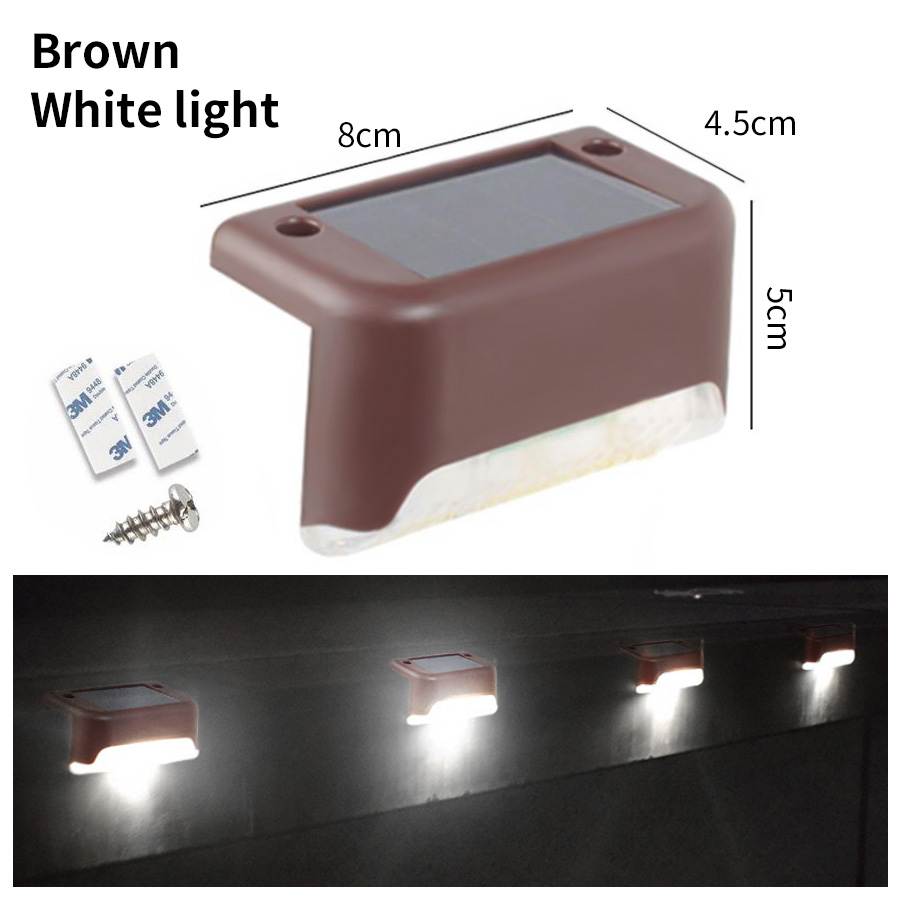 Led Solar Trap Licht Waterdichte Passage Patio Binnenplaats Vangrail Opstaplamp Voor Buiten Tuin Grenzen Terras Hek Licht: orange / 0-5W