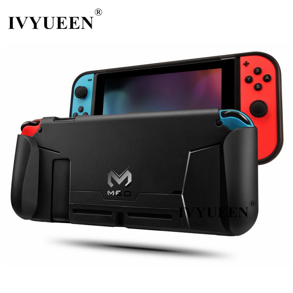 Funda con empuñaduras protectoras de TPU para consola de interruptores de lvyueen para controlador de interruptores 4 juegos de absorción de golpes