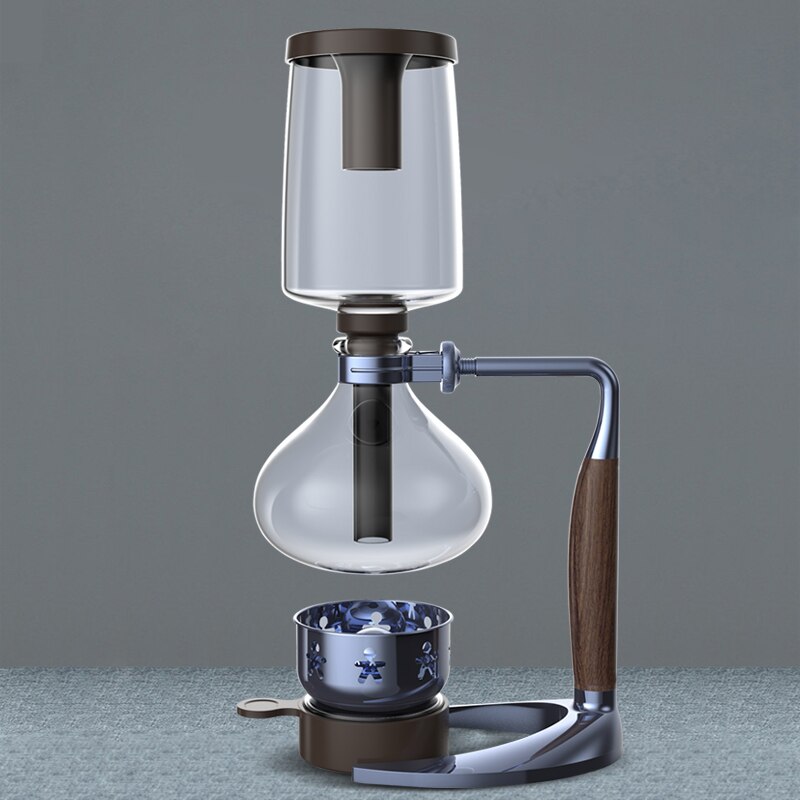 3/5 Cups Syphon Pots Coffee Kettle pot Set Filter Syphon Coffee Maker Tea Siphon Heat-Resistant Household Pot