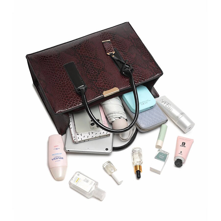 Multi-compartimentos bolsas femininas de luxo designer alta qualidade bolsas de ombro para mulher 2021 casual serpentina crossbody saco