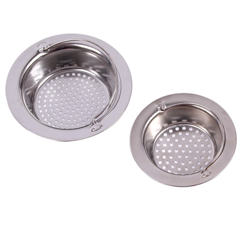 Roestvrijstalen Aanrecht Zeef Filter Tank Huishoudelijke Sink Bad Douche Afvoer Gat Filter Ronde Metalen Sink Filter Mesh