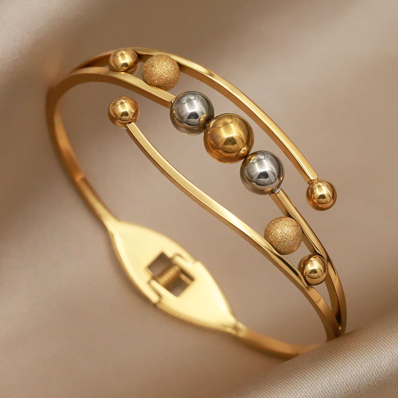 316L roestvrijstalen metalen kralen kruisarmbanden voor dames modemerk sieraden veelkleurige vlinderbloemarmbanden