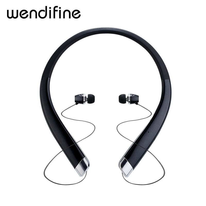 Bluetooth Headset Intrekbare Oordopjes Nekband Sport Waterdichte Hoofdtelefoon Draadloze Stereo Oortelefoon met Microfoon Voor IPhone Samsung