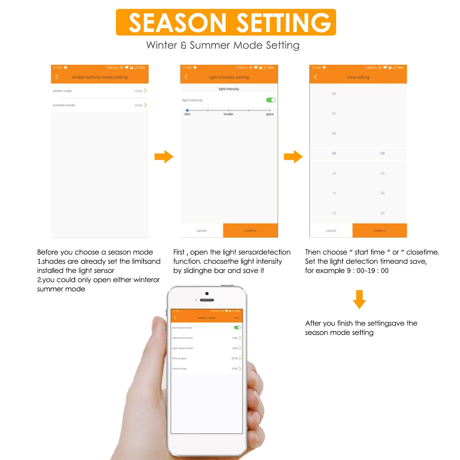 Solar Powered BT Control Smart Blinds Drive Motor Tuya WiFi Motorized Chain Roller Voice Control Work With Alexa Google Home