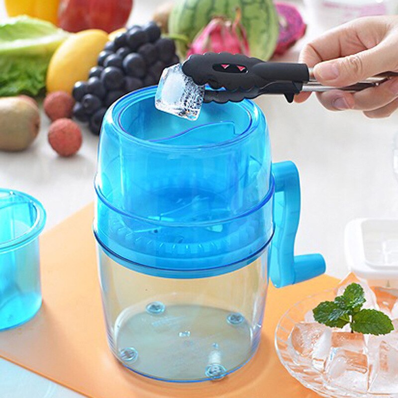 1L Snow Cone Maker Machine Kitchen Portable Hand Crank Manual Ice Crusher Shaver Kids Shredding