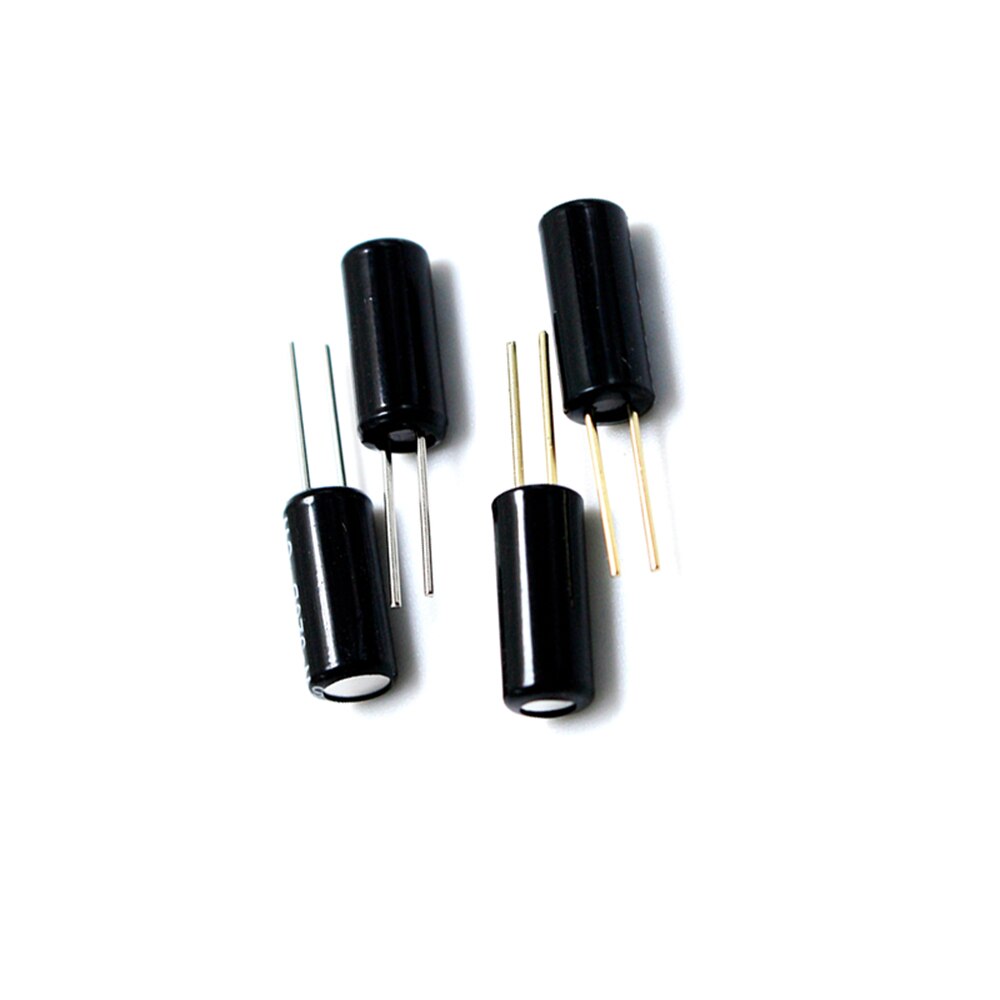 Sensor de vibración SW520D, interruptor de sacudida de inclinación de bola de Metal, 5,2x11,5 SW-520D, interruptores de posición de vibración, chapado en oro y plata, 10 Uds.